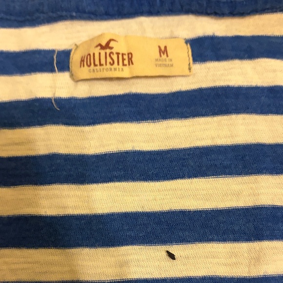 Hollister Blue and White Striped Top - Picture 2 of 2